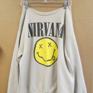 Nirvana Sweatshirt with Collar Cut and No Tag